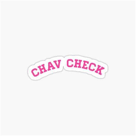 chav check sticker by kha02 vinyl sticker stickers sticker design
