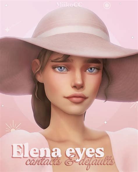 Elena Eyes Contacts And Defaults Miiko Sims 4 Cc Eyes Sims 4 Cc