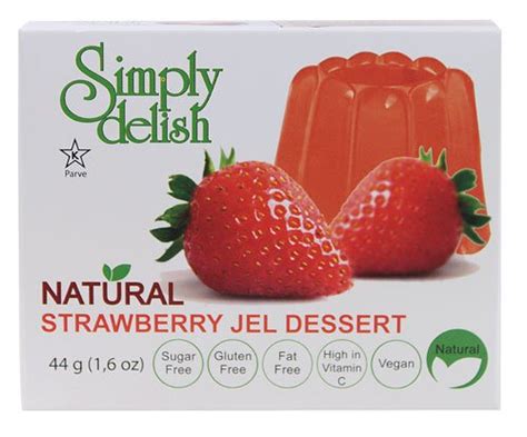 simply delish natural jel dessert sugar free strawberry 16 oz 2 pc from simply delish