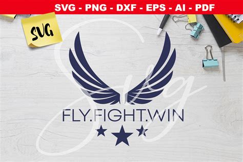 army svg fly fight win airforce svg by loutecrea thehungryjpeg