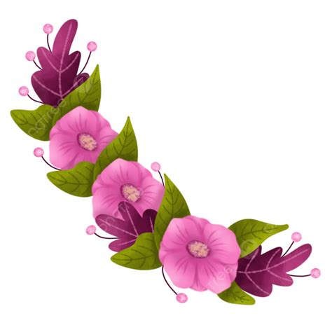 Pink Flowers Wreath Decoration Free Download Pink Flowers Wreath