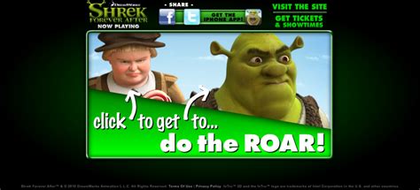 Shrek Forever After Do The Roar Flash Promotion Dreamworks Free