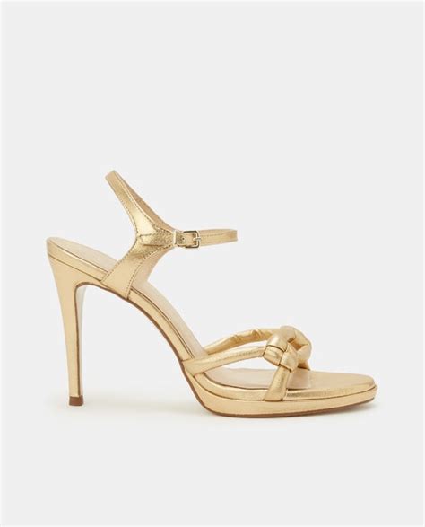 Womens Gold Leather High Heel Sandals · Womens Fashion · El Corte Inglés