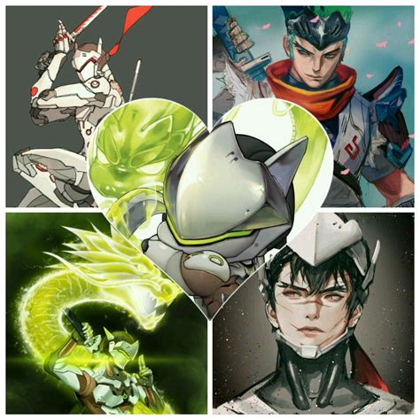 Genji Green Cyborg Ninja Dude Genji Shimada Hanzo Shimada Genji And
