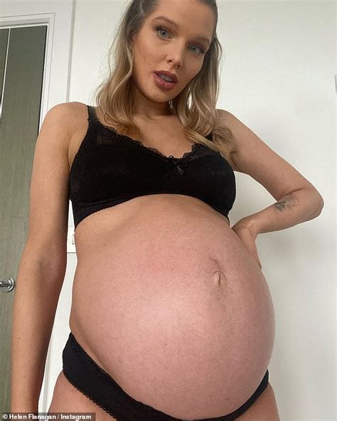 Pregnant Helen Flanagan Proudly Showcases Her Week Bump In Black