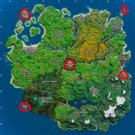 New Map And All Named Locations In Fortnite Chapter 2 83c