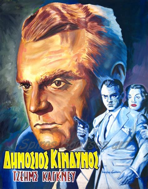 Public Enemy 1931 James Cagney Portrait Painting Movie Poster Art