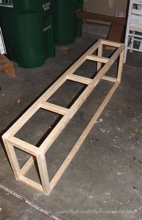 The most common end of bed bench material is cotton. DIY Simple End of Bed Bench | Bed bench, Diy storage bench ...