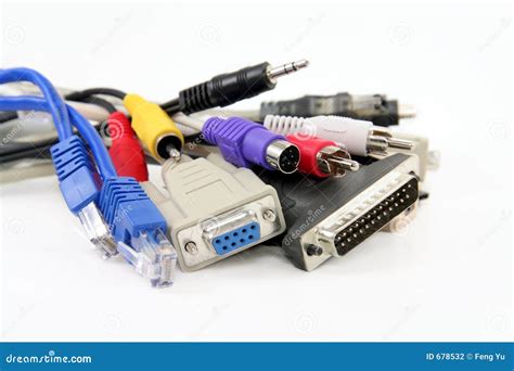 Computer Cables Stock Photo Image Of Fast Connect Intricate 678532