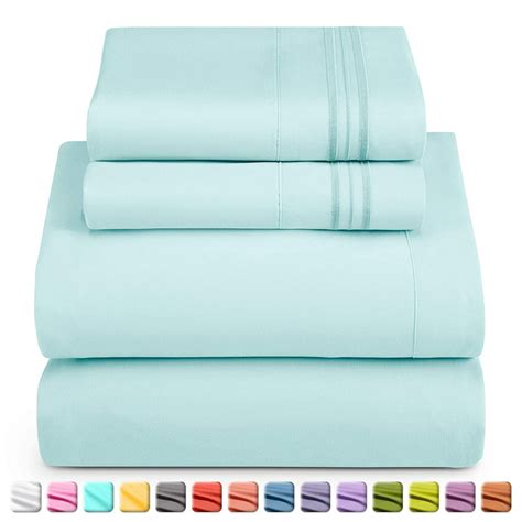 Queen Size Bed Sheets Set By Nestl Bedding Deep Pocket 4 Piece Bed