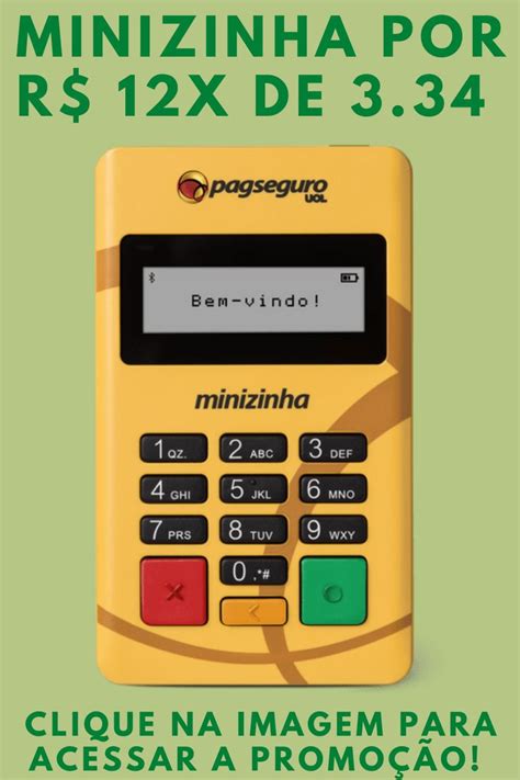 A minizinha é a solução mais barata custando apenas 12 de 5,70 ou 68,40 à vista, 12x de 4,90 ou à vista, usando nosso link compra. Promoção especial, Minizinha PagSeguro por: 12x de 3.34 # ...