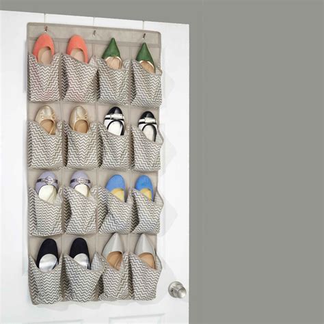 Annonce chez mon meuble tendance. Range chaussures à suspendre en tissu - 16 poches