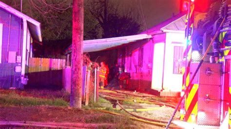 Firefighters Battle Shed Fire Behind Home On Citys East Side