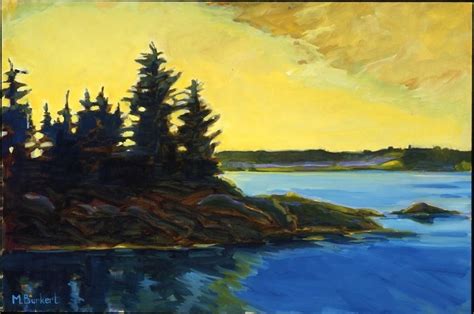 Large Maine Summer 2004 005 Maine Artwork Landscape Paintings Painting