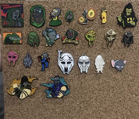 A Little Collection Of Mf Doom Pins Im Always Looking For More R