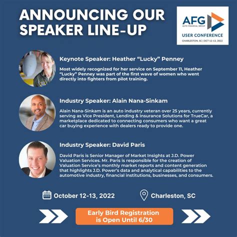Announcing Our 2022 Afg User Conference Speaker Line Up Auto