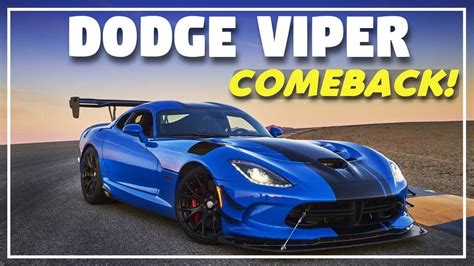 The actual form is definitely sleek with any curved nasal area as well as half a dozen hood air vents and appearance is stunning. Legendary DODGE VIPER Returns in 2021...But With No V10 ...