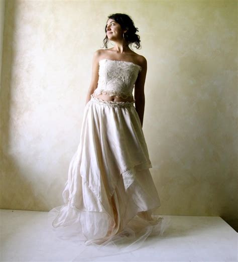 Boho Wedding Dress Fairy Wedding Dress Hippie Wedding Dress