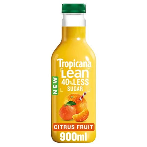 Tropicana Lean Orange And Clementine Juice 900ml Tesco Groceries