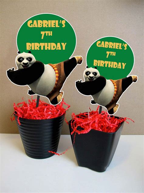 Kung Fu Panda 3 Centerpiece Kung Fu Panda 3 Birthday Party Kung Fu