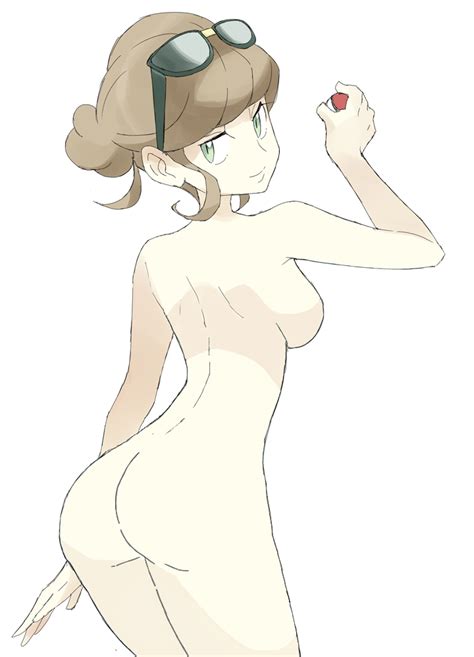 Rule 34 Ass Beauty Pokemon Breasts Brown Hair Edit Female Glasses Green Eyes Looking At