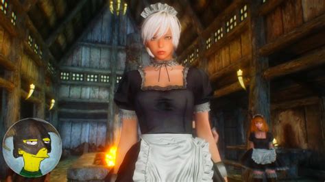 Full Hdt Maid Outfit With Cleavage Cbbe Skyrimᴴᴰ Enb Hdt Mods 255