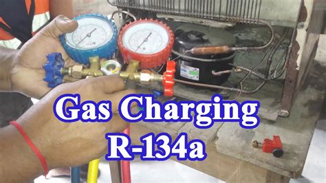 How To Gas Charging Refrigerant Charging In A Refrigerator R 134a