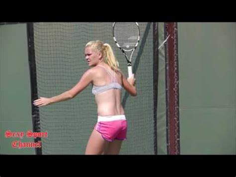 Hot And Beautiful Agnieszka Radwanska Practices Very Undressed Sexy Tennis YouTube