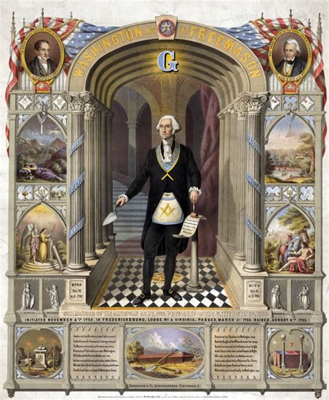 George Washington Freemason Poster Print By Science Source Item