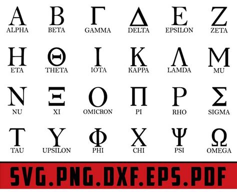 Greek Alphabet Svg Bundle Svg Dxf Eps Png Svgs My Xxx Hot Girl