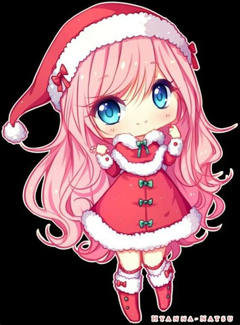 Chibi Anime Christmas Girl
