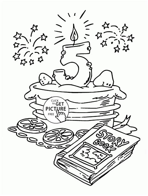 Pin On Birthday Coloring Pages E