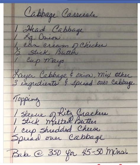 Recipe From Southern Cook Brenda Gantt Cabbage Casserole Recipes