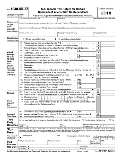 1040 Vs 1040nr Vs 1040nr Ez Which Form To File 2023