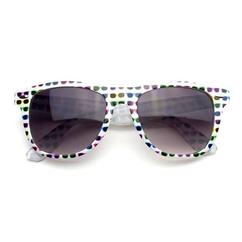 Retro Indie Fun Color Pattern Print Sunglasses · Emblem Eyewear · Online Store Powered By Storenvy