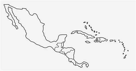 Map Of Central America Vector Illustration - vrogue.co