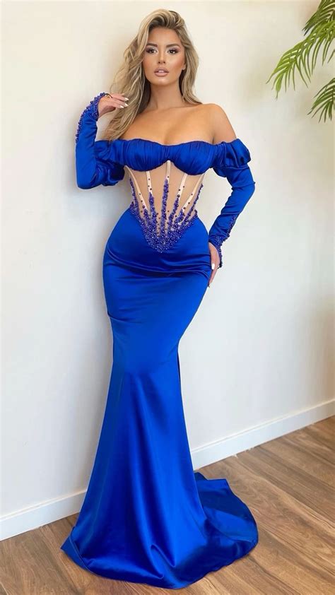 Feel Like Royalty In The Perfect Royal Blue Satin Dress 💫 Prom