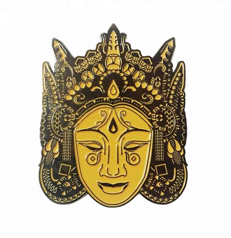 Lakshmi Pin Black And Gold Mugwort Designs
