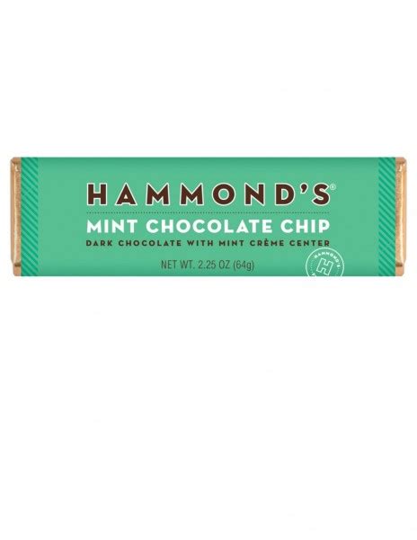 Hammonds Mint Chocolate Chip Chocolate Bar 225 Oz Bonnie Brae
