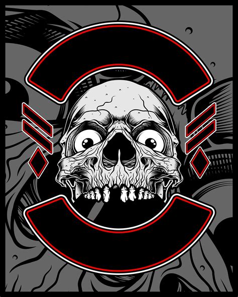 Skull Retrovintagedetail Hand Drawing 517178 Vector Art At Vecteezy