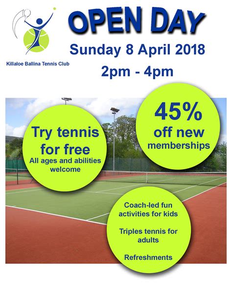 Opendayadwebsite Killaloe Ballina Tennis Club