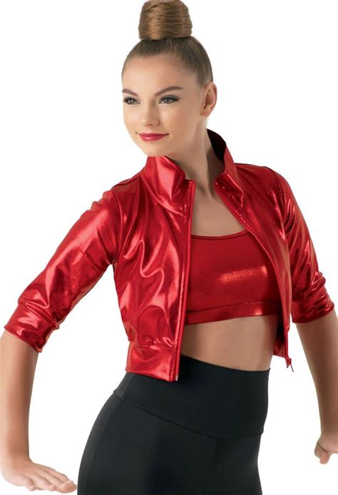cropped metallic jacket balera™ metallic jacket dance outfits dancers outfit