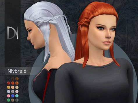Darknightts Nivbraid Hq Hair Hair Styles Womens Hairstyles Sims 4