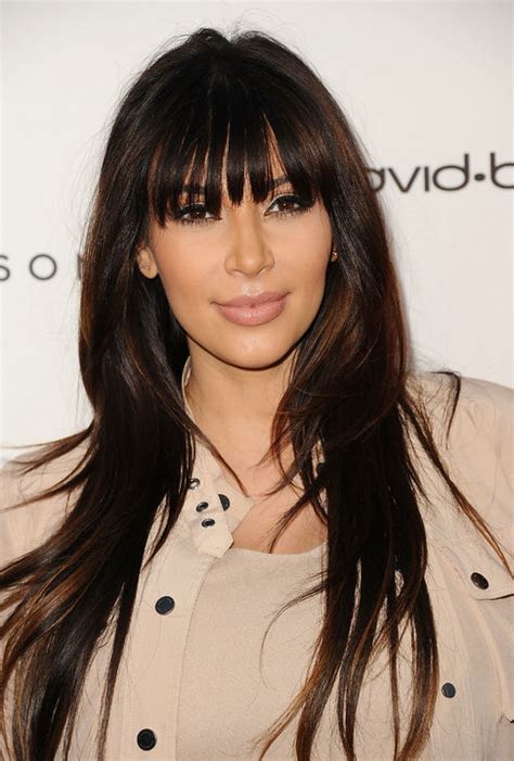 The Best Celebrity Blunt Bangs Haircuts Women Hairstyles