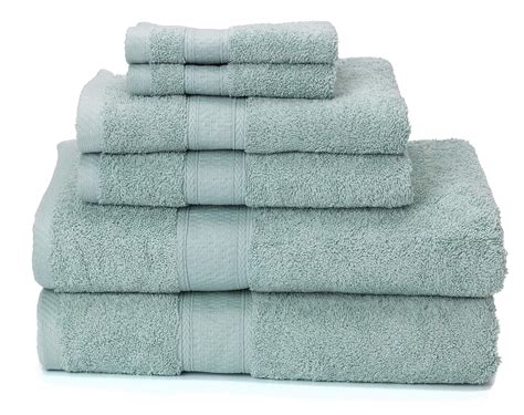 Ariv Collection Premium Bamboo Cotton 6 Piece Towel Set 2 Bath Towels