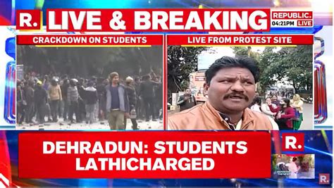 Republic On Twitter Breaking Protesting Students Lathicharged In