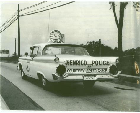 Speed Check police car 1959. Henrico County, Virginia | Police cars