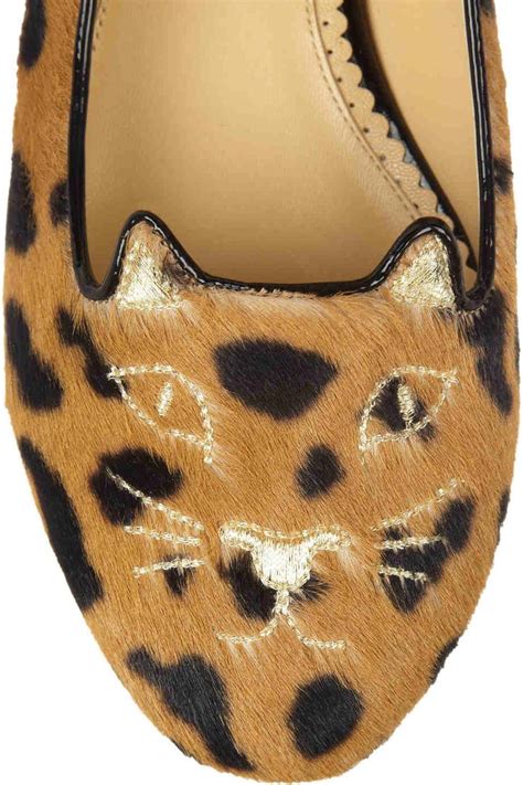 Charlotte Olympia Leopard Kitties Net A Porter Charlotte Olympia