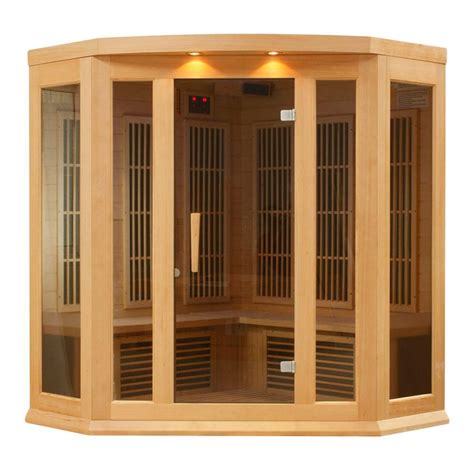 Better Life 3 Person Corner Carbon Infrared Sauna With Chromotherapy