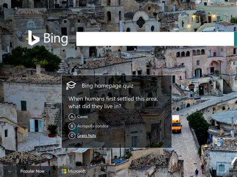 Bing Quiz Of The Week It Was Launched In 2016 To Make Bings Homepage A